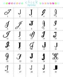 Monogram Letter J Cake Topper Unique Traditional Fonts A B C Etsy Letter J Tattoo J Tattoo Letter J