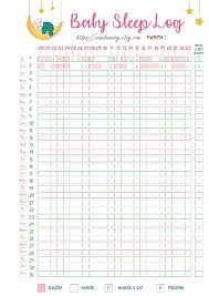 baby sleep schedule template printable baby sleep tracker