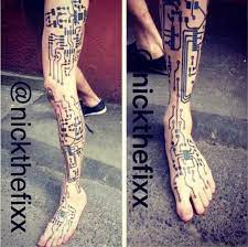 Circuit Board Borg Leg Tattoo Sleeve Arttuesday Adafruit Industries Makers Hackers Artists Designers And Engineers