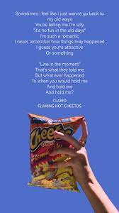 Flamin' hot cheetos (sulzkii remix) lyrics: Lockscreens Clairo Flaming Hot Cheetos Lock Screens