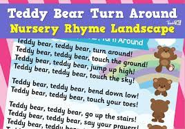 Check spelling or type a new query. Nursery Rhymes Teddy Bear Teddy Bear Landscape Teacher Resources And Classroom Games Teach This