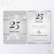 Stuart e adrian baker, pensionati di 74 e 72 anni, non avevano alcun problema di salute prima di contrarre il virus. Anniversario Di Matrimonio Con 25 Anni Di Lusso Vettore Gratis