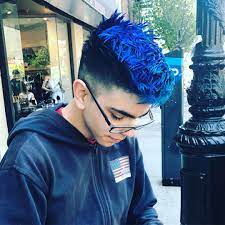 12 Me Gusta 2 Comentarios E R I K A D E L O S R I O S Erika Delosrios En Instagram Blue Hair Don Boys Colored Hair Mens Hair Colour Blue Ombre Hair