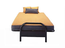 Premium futon mattresses are meant for sleeper sofas and futon frames. Basic Black Metal Futon Frame With Mattress Set Full Size 29 Inch Arms