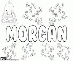 Morgan Nombre En Varias Lenguas Para Colorear Pintar E Imprimir