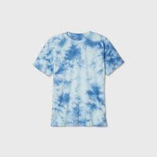 How to tie dye a shirt. Men S Tie Dye Short Sleeve Crewneck T Shirt Original Use Blue Target