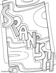 These free, printable coloring pages feature each letter of the spanish alphabet along with an. Subject Cover Pages Coloring Pages Classroom Doodles