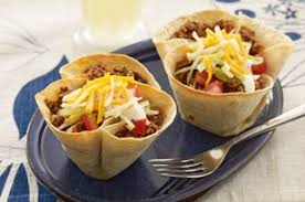Mini Taco Bowls Kraft What S Cooking Recipe Recipes Taco Bowls Mini Tacos