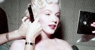 Marilyn Monroe at Backstage Getting Ready for the Jack Benny TV Show, 1953  ~ Vintage Everyday