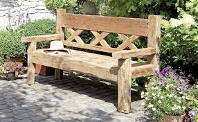 Gartenbank Holz Massiv Rustikal In 2020 Gartenbank Holz
