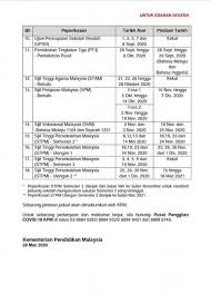 Portal rasmi kementerian pendidikan malaysia. Terkini Tarikh Peperiksaan Baru Pindaan 2020 Spm Upsr Pt3 Pav Stam Edu Bestari