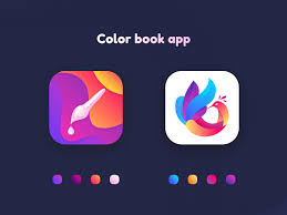 Color Book App Coloring Book App App Icon Design App Logo