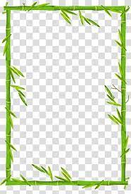 Bamboo Bamboo Border Bamboo Frame Illustration Transparent Background Png Clipart Flower Frame Transparent Background Bamboo Frame