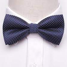 Navy And Gold Squares And Dots Bow Tie Bow Ties Accessories Hds