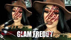 GLAM FREDDY KRUEGER | Halloween Makeup Tutorial - YouTube
