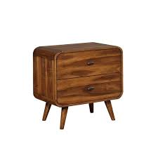 The range of colors and finishes you can get with a wood nightstand makes it a versatile option to keep. 205132 Robyn Collection Dark Walnut Finish Wood Mid Century Modern Nightstand