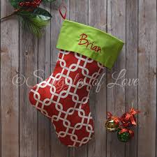 Shop wayfair for all the best white christmas stockings. Personalized Red Geometric Christmas Stocking Snuggles Of Love