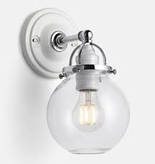 Mist Single Sconce Bath Bath Lighting Rejuvenation Sconces Bathroom Sconces Bathroom Wall Sconces
