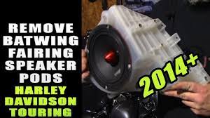 Remove 2014 Street Glide Fairing Speaker Pods Harley Davidson Batwing F 2014 Street Glide Street Glide Harley Davidson