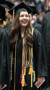 College graduation stoles and cords. Honors Commencement University Of Wisconsin Oshkosh