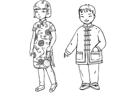 The spruce / miguel co these thanksgiving coloring pages can be printed off in minutes, making them a quick activ. Coloring Page Chinese Children