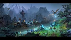 View, pan, and zoom in on any part of the dota 2 map. Hd Wallpaper Dota 2 Middle Battle Map Heroes Wallpaper Flare