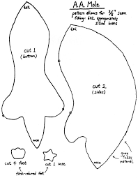 Mole Chem Class Mole Fabric Patterns Sewing Toys