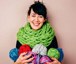 With your arms as your tools you can create a deliciously soft, wonderfully plush knit blanket to drape over a couch, chair, or your lap in less time than it takes to go to the store and pick out one you will love… Arm Knit Scarf Step By Step Video Tutorial The Whoot