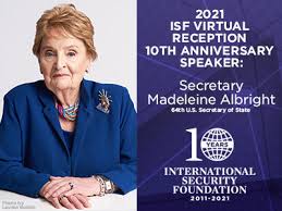 Read more about madeleine k. Sec Madeleine Albright Announced As The International Security Foundation S 10th Anniversary Speaker 2021 06 18 Security Magazine