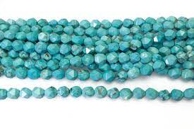 Blue Magnesite Turquoise Diamond Beads Blue Chinese Etsy Blue Beads Gemstone Beads Wholesale Jewelry Making Beads