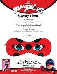 Miraculous ladybug para pintar colorir e imprimir. Miraculous Tales Of Ladybug Cat Noir Printable Masks Activity Miraculous Ladybug Party Ladybug Ladybug Birthday