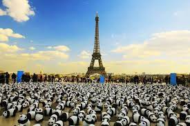 200隻 紙黑熊 加入紙貓熊大軍3月下山現身花博公園 earth hour eiffel tower paris skyline