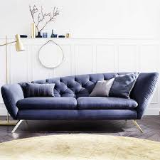 Daher, wenn dieses in der nuance braun ist auch. Recamiere In Stoff Navy