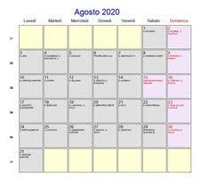È stato sorteggiato il calendario di premier league per la stagione 2021/22. 60 Calendario Agosto 2020 Ideas Calendar Printables Calendar Holiday Calendar