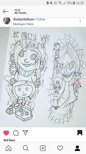 Pin By Jennifer Hernandez On Tim Tat Leg Coraline Tattoo Coraline Art Tim Burton Tattoo