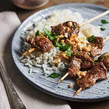 Remove from heat, mix in lemon juice, and set aside. Lamb Satay With Peanut Sauce Recipe The Mom 100