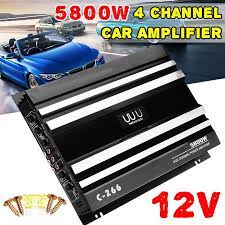 Maybe you would like to learn more about one of these? 5800 Watt 4 Channel 12v Car Audio Power Amplifier Amp Aluminum Alloy Black Bolster Lazada