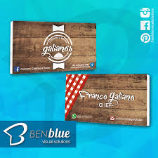 Tarjeta De Presentacion Para El Chef Franco Galiano Flyer Novelty Sign Catering