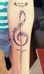 Music tattoo is a source of pleasure that musically gifted tattoo lovers cannot live without. 60 Trendy Ideas For Tattoo Ideas Music Inspiration Treble Clef Music Tattoo Designs Music Tattoos Tattoos