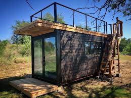 This is a vista tiny house on wheels with shou sugi ban siding. Shou Sugi Ban Anchor Delivered And Set Up Cargohome Tinyhouse Tinyhome Tinyliving Containerhouse Bookofcabins Container House Weekend House Cargo Home