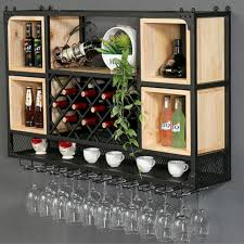 Porte Bouteilles De Vin Etagere Murale D 039 Armoire A Vin Treillis A Vin De Restaurant En Bois En Fe Wine Rack Design Wall Hanging Wine Rack Wine Rack Wall