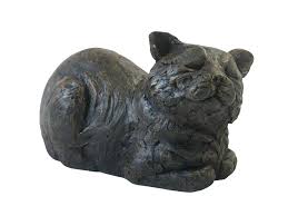 Urn garden offers a large selection of cremation urns for dogs, from black metal urns with beautifully embossed golden paw prints to wooden urn boxes that you can personalize with a picture of your. Contented Cat Urn Cat Urns Petributes
