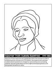 Are you a parent or a. Speaker Sojourner Truth Coloring Page Crayola Com