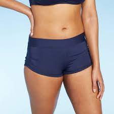 Women S Shortie Swim Shorts Kona Sol Navy Xs In 2021 Swimwear Bottoms Bikini Tops Bikini Bottom Shorts