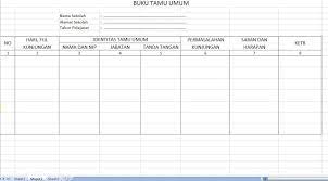 Lakukan pendaftaran pada menu daftar di aplikasi / via web : Format Buku Tamu Umum Sekolah In 2021 Excel Education Math