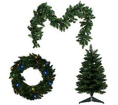 Bethlehem Lights Wreath Or Garland With Glistening Lights Qvc Com Lighted Wreaths Bethlehem Lights Wreaths