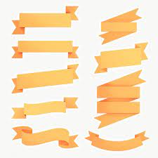 Marigold Yellow Ribbon Banner Sticker With White Border Design Element Free Image By Rawpixel Com Sasi Ribbon Banner Creative Banners Banner