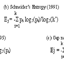 Entropy is introduced in thermodynamic system from physics. Shannon S Entropy Formula A And Its Variations According To Download Scientific Diagram