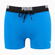 Free shipping & returns available. Puma Swim Logo Blue Bath Boxer Swim Trunks For Man Brand Puma Fo