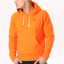 Insigne brodé sur le poignet gauche. Champion Sweat Capuche 210966 Orange Laboutiqueofficielle Com